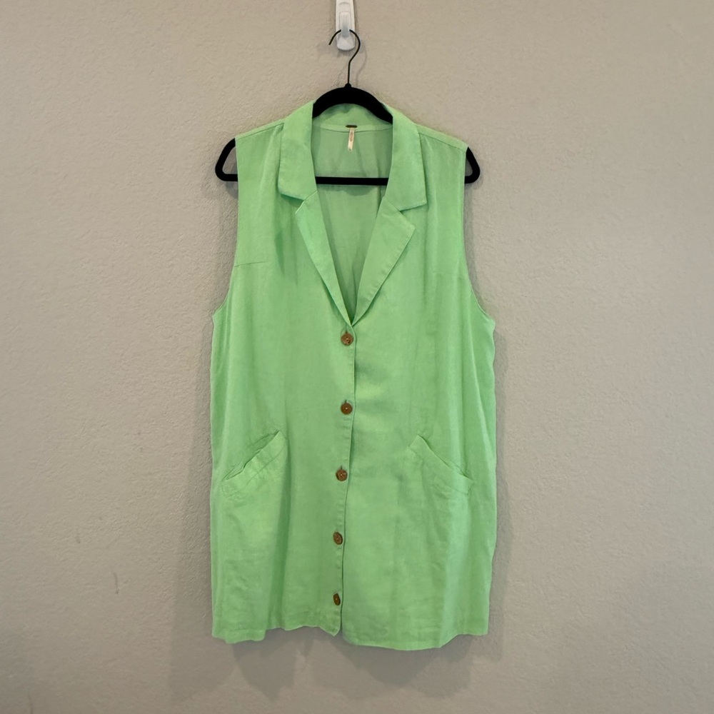 Free People Lime Green Mini Dress